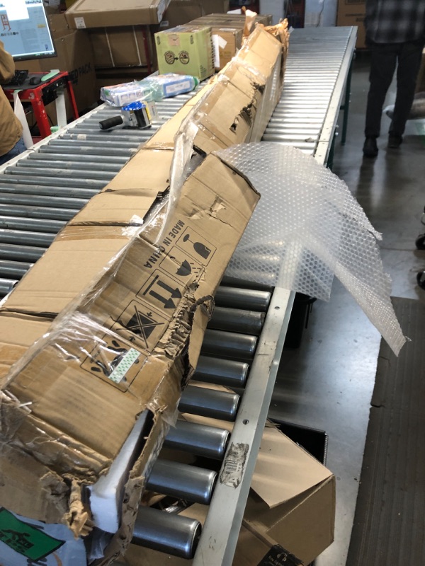 Photo 1 of ***USED - INCOMPLETE - PREVIOUSLY OPENED - SEE PICTURES - MISSING NUMEROUS PARTS***
COSHOMER 30in x 96in Sliding Barn Door with 5ft Barn Door Hardware Kit & Handle, Pre-Drilled Holes Easy Assembly -Solid Barn Door Slab Covered with Water-Proof PVC Surface
