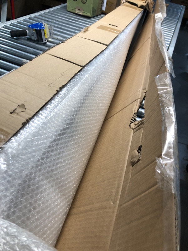 Photo 1 of ***USED - INCOMPLETE - PREVIOUSLY OPENED - SEE PICTURES - MISSING NUMEROUS PARTS***
COSHOMER 30in x 96in Sliding Barn Door with 5ft Barn Door Hardware Kit & Handle, Pre-Drilled Holes Easy Assembly -Solid Barn Door Slab Covered with Water-Proof PVC Surface