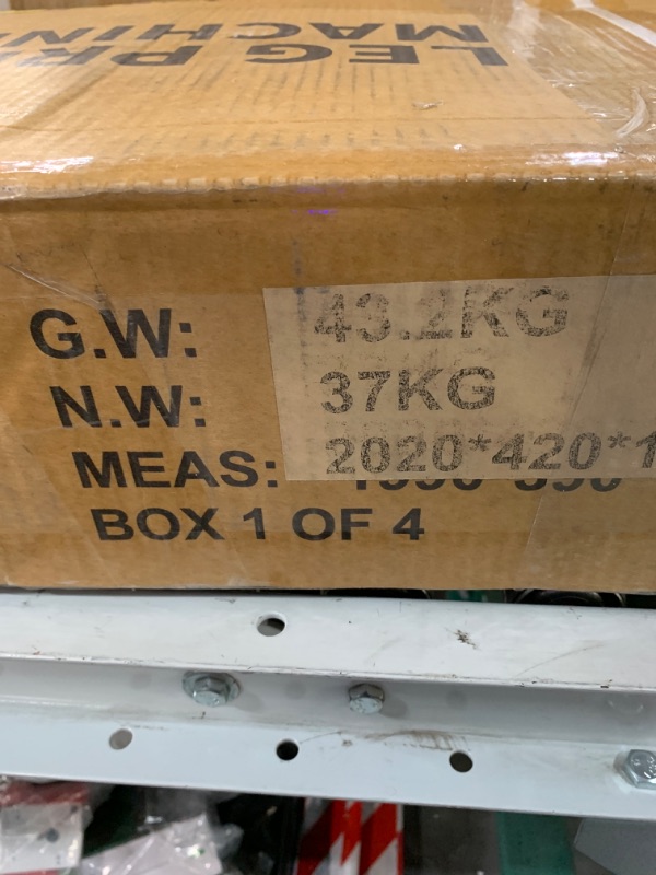 Photo 5 of ****3 OF 4 BOXES - PARTIAL SET*** ***TRUCK / TRAILER PICK UP***
Leg Press Hack Squat Machine, Leg Exercise Machine with Linear Bearing, Lower Body Special with Weight Storage for Quads, Hamstring, Glutes, Calves, Heavy Duty Home Gym Leg Day Equipment