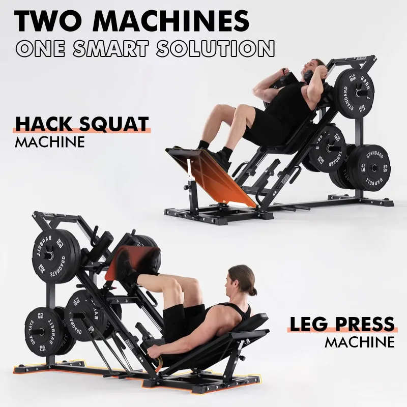 Photo 2 of ****3 OF 4 BOXES - PARTIAL SET*** ***TRUCK / TRAILER PICK UP***
Leg Press Hack Squat Machine, Leg Exercise Machine with Linear Bearing, Lower Body Special with Weight Storage for Quads, Hamstring, Glutes, Calves, Heavy Duty Home Gym Leg Day Equipment