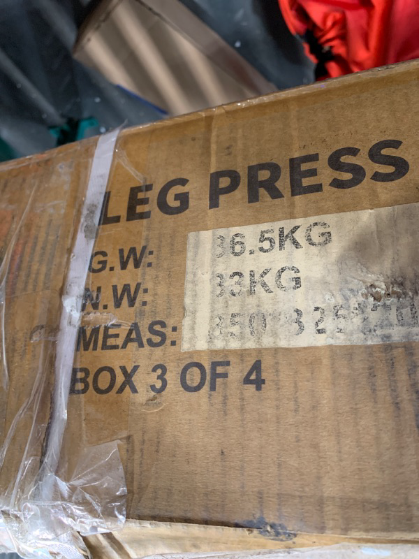 Photo 6 of ****3 OF 4 BOXES - PARTIAL SET*** ***TRUCK / TRAILER PICK UP***
Leg Press Hack Squat Machine, Leg Exercise Machine with Linear Bearing, Lower Body Special with Weight Storage for Quads, Hamstring, Glutes, Calves, Heavy Duty Home Gym Leg Day Equipment