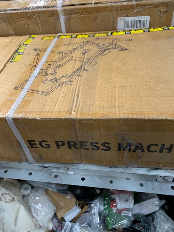 Photo 7 of ****3 OF 4 BOXES - PARTIAL SET*** ***TRUCK / TRAILER PICK UP***
Leg Press Hack Squat Machine, Leg Exercise Machine with Linear Bearing, Lower Body Special with Weight Storage for Quads, Hamstring, Glutes, Calves, Heavy Duty Home Gym Leg Day Equipment