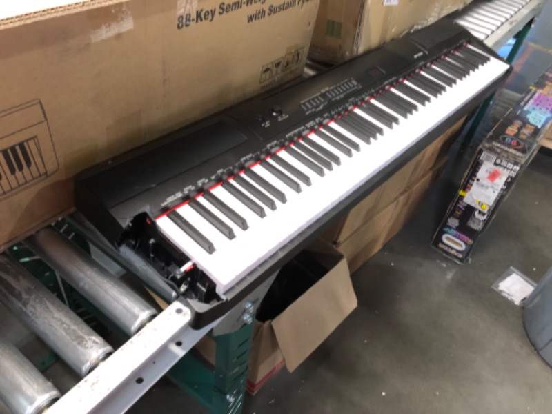 Photo 2 of ***NONREFUNDABLE - MAJOR DAMAGE - SEE COMMENTS***
Amazon Basics Digital Piano 88 Key Semi-Weighted Keyboard with Sustain Pedal