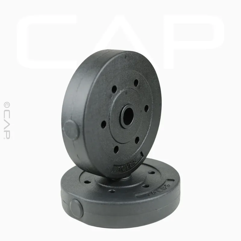 Photo 1 of ***IMAGE FOR REFERENCE*** 
Barbell Standard Vinyl Weight Plate Set, 2 x 3.5 lb and 2 x6 .5 lb