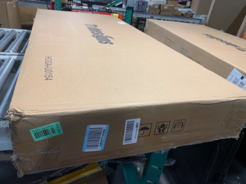 Photo 1 of Tribesigns Writing Computer Desk, 55 inch Heavy Duty Study Desk with Z-Shaped Metal Leg, Modern Simple Home Office Computer Desk, Grey