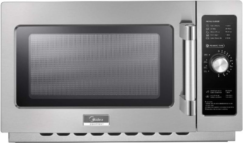 Photo 1 of ***FACTOR SEALED**** ***OPENED TO INSPECT - NO S/N***
 Equipment 1034N0A Countertop Commercial Microwave Oven with Dial, 1000W, Stainless Steel, 1.2 CuFt