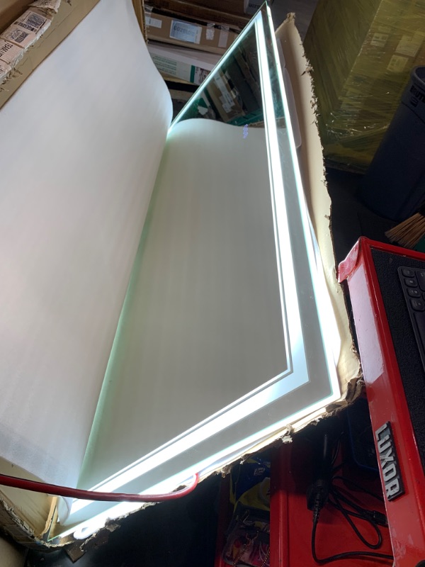 Photo 5 of ****TRUCK / TRAILER PICK UP*** ***POWERS ON - PERFECT***
72x36 Inch Led Mirror for Bathroom with Front Light and Backlit, Dimmable Anti Fog Wall Bathroom Mirror with Led Lights, Water Proof, Decor Vanity Mirror