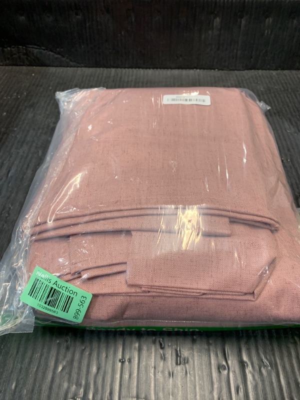 Photo 2 of ***PINK***
Guken Pink Linen Blackout Curtains 108 Inch Length 2 Panels Set for Living Room Bedroom Back Tab Thermal Insulated 100% Black Out Linen Drapes Room Darkening Window Curtains 108 Inches Long