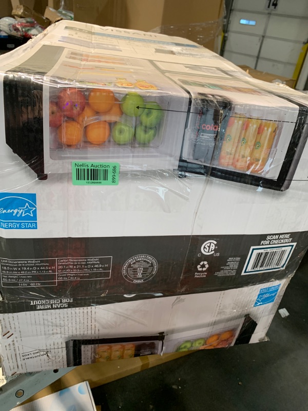Photo 1 of ***DENTED - UNTESTED - STAND 24 HR BEFORE PLUGGING IN***
4.5 Cu. Ft. 2-Door Mini Refrigerator in Platinum Steel with Freezer