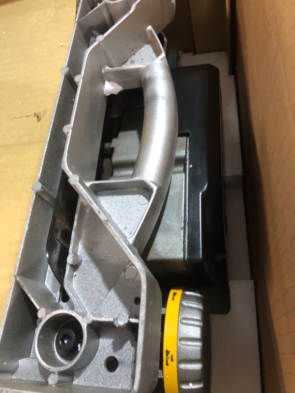 Photo 4 of ***HEAVILY USED - LIKELY MISSING PARTS - UNABLE TO TEST - SEE PICTURES***
DEWALT Planer, Thickness Planer, 13-Inch, 3 Knife for Larger Cuts, Two Speed 20,000 RPM Motor, Corded (DW735)