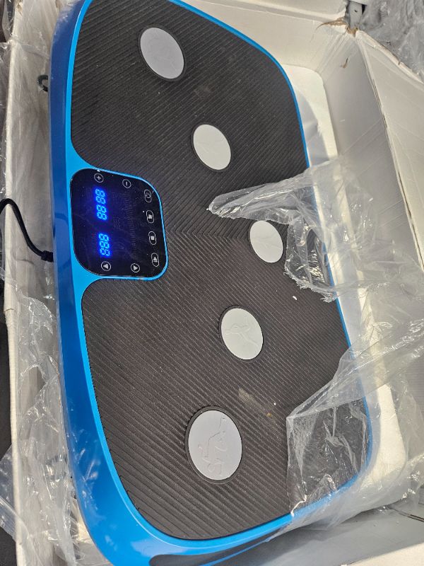 Photo 1 of **APPEARS LIGHTLY USED**
LifePro Rumblex 4D Vibration Plate Exercise Machine - Triple Motor Oscillation, Linear, Pulsation + 3D/4D Vibration Platform - Whole Body Viberation Machine for Home for Weightloss and Shaping