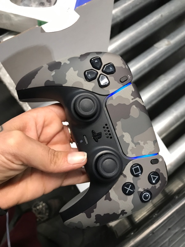 Photo 4 of **NO CORD** PlayStation DualSense® Wireless Controller - Gray Camouflage