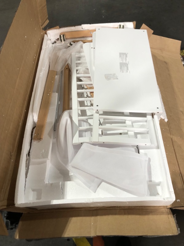 Photo 1 of ***NONREFUNDABLE - THIS SALE FINAL - SEE COMMENTS***
Delta Children Essex 4-in-1 Convertible Crib - Bianca White with Natural Legs