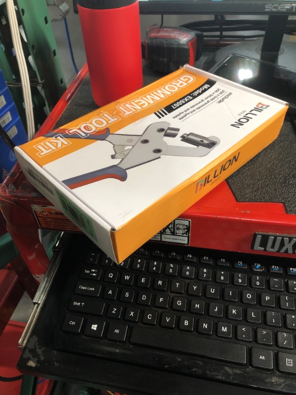 Photo 1 of Grommet Tool Kit, BILLION GOLD Handheld Grommet Tool, Portable Eyelet Kit with 500PCS 3/8 Inch Grommets for Fabric, Tarps, Paper Crafts, Canvas, Banner