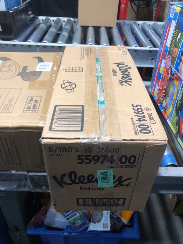 Photo 2 of *** FACTORY SEAL****** NONREFUNABLE***Kleenex Lotion Facial Tissues with Coconut Oil, 8 Flat Boxes, 180 Tissues Per Box, 3-Ply