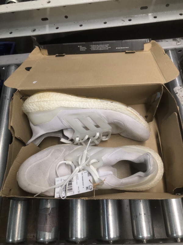 Photo 2 of ***HEAVILY USED - SEE PICTURES***
adidas Men's Ultraboost 5 Running Sneaker, White/White/Crystal White, Size 11