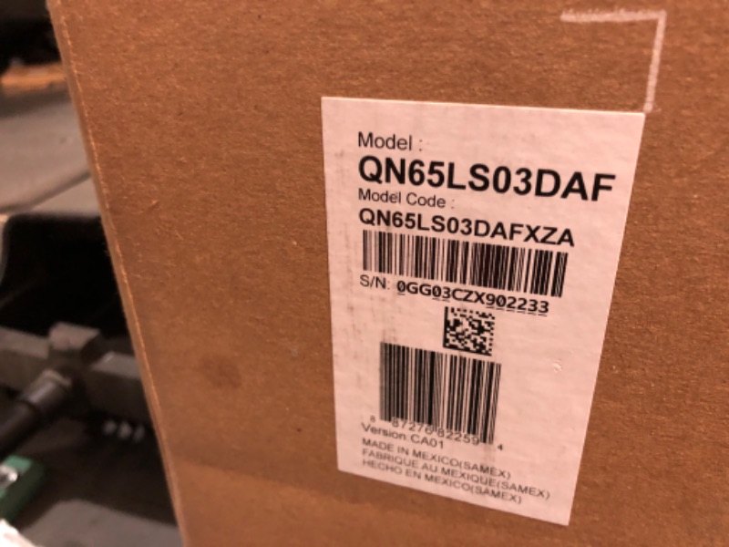 Photo 1 of *** TRUCK OR TRAILER PICK UP ONLY*** tested AND POWER ON***65” Class LS03D The Frame Series QLED 4K with Anti-Reflection and Slim Fit Wall Mount Included (2024)