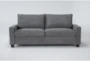 Photo 1 of *** PART ONLY__ SEE PHOTOS*** ***NONREFUNABLE*** BOX 1 OF 2***Reid Grey Fabric 80" Sofa