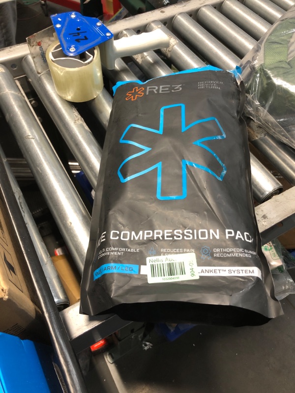 Photo 1 of RE3 Ice Compression Pack for Knee, Arm & Leg - Powerful & Effective Cold Compression Cryotherapy Wrap for Chronic Pain, Knee Replacement, Swelling - 2 x Ice Core Blankets, Standard One Size Fits Most