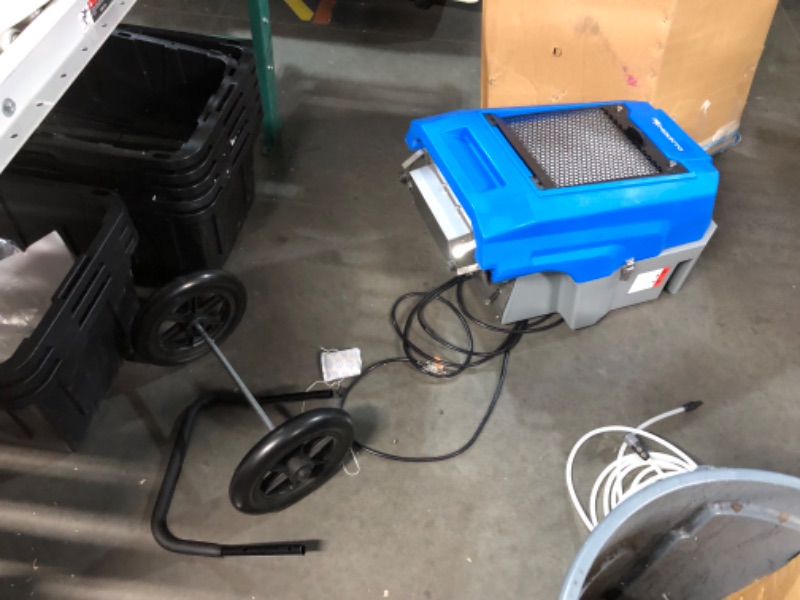 Photo 11 of ***USED - MAJOR DAMAGE - SEE COMMENTS***
MOUNTO 180Pints Commercial Dehumidifier with Pump and Drain Hose, LGR Portable Dehumidifier with wheels for Home, Basements, Garages, and Job Sites.