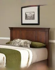 Photo 1 of *** FACTORY SEAL****** PART ONLY__ SEE PHOTOS*** ***NONREFUNABLE***BOX 1 OF 2  Aspen Rustic Cherry Queen Headboard by Home Styles