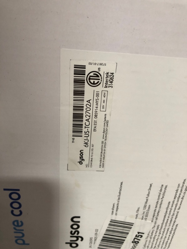 Photo 1 of Dyson Purifier Cool TP4B Purifying Fan