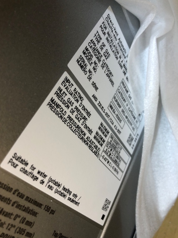 Photo 4 of *** FACTORY SEAL***NEW Rinnai CX199iN High Efficiency Plus Natural Gas Interior Tankless Water Heater, Up to 11.1 GPM