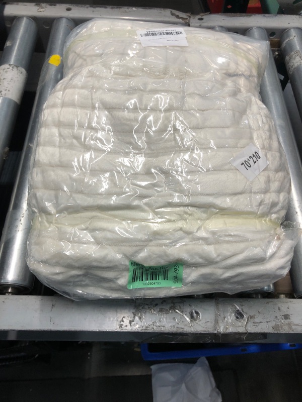 Photo 1 of LiveGo Fuzzy Couch Covers for Pets, Couch Protector for Dogs Garden Chic Cotton Protective Couch Cover, Pet Mat Bed Couch Cover (Milky White, 70x210 cm/27.6x82.7 in)