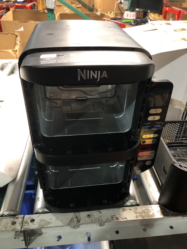 Photo 4 of ***NON-REFUNDABLE, PARTS ONLY, DOES NOT POWER ON***
Ninja DoubleStack 2-Basket Air Fryer, DoubleStack Technology Cooks 4 Foods at Once, Space Saving Design, 8 QT, 6-in-1, Smart Finish & Match Cook, Air Fry, Broil, Bake, Easy Meals & Clean, Black, SL201