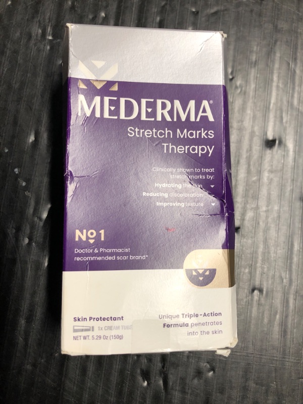 Photo 2 of *** NON-REFUNDABLE ***  Mederma Stretch Marks Therapy, Helps Prevent and Treat Stretch Marks, Safe to Use When Pregnant, Pregnancy Skin Care, 5.29 oz (150g)