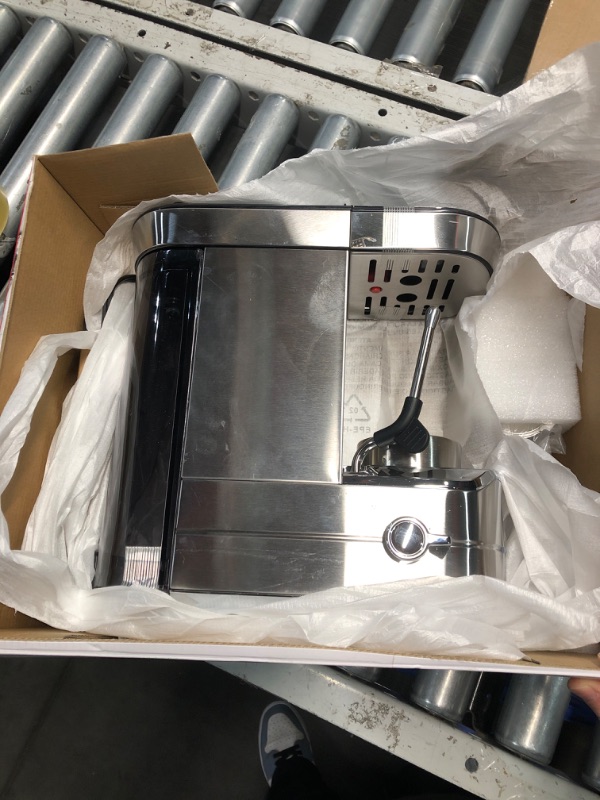 Photo 2 of **NON-REFUNDABLE** (PARTS) wirsh Espresso Machine,20 Bar Espresso Maker with Commercial Steamer for Latte and Cappuccino, Expresso Coffee Machine with 42 oz Removable Water Tank,Stainless Steel (Home Barista)