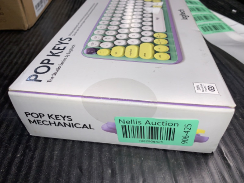 Photo 3 of ***FACTORY SEALED** 
Logitech POP Keys Mechanical Wireless Keyboard with Customizable Emoji , Durable Compact Design, Bluetooth or USB Connectivity, Multi-Device, OS Compatible - Daydream Mint