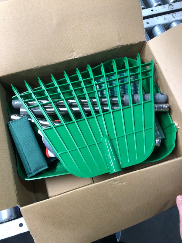 Photo 1 of **NON-REFUNDABLE** (PARTS) Gardzen Large Leaf Scoop & 12 Tines Gardening Leaf Rake Set, Comes with 72 Gallon Garden Bag