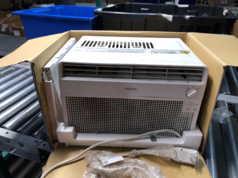 Photo 4 of ***HEAVILY USED AND DIRTY - MISSING ACCESSORIES - UNABLE TO TEST - SEE PICTURES***
VISSANI 5,000 BTU 115-Volt Window Air Conditioner for 150 Sq. Ft Rooms with Dehumidifier in White