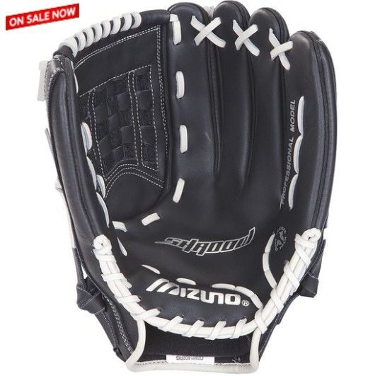 Photo 1 of (READ FULL POST) Mizuno 14" Black Pro RH Throw Performance Baseball Softball Glove GSH1403 Shadow