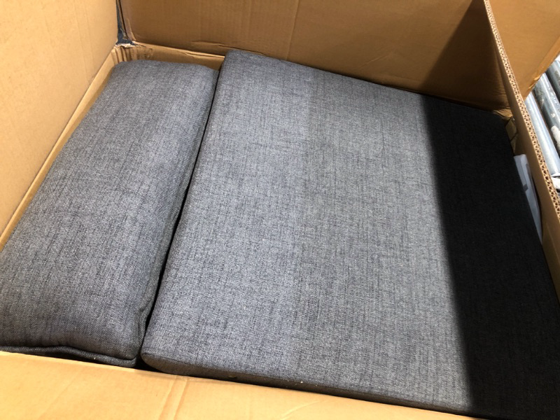 Photo 1 of **NON-REFUNDABLE** (PARTS) Karl home Accent Chair Mid-Century Modern Chair with Pillow Upholstered Lounge Arm Chair with Solid Wood Frame and Soft Cushion for Living Room
