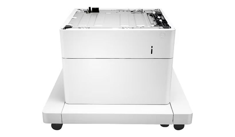 Photo 1 of ***HEAVILY USED AND DIRTY - DAMAGED - SEE PICTURES***
HP LaserJet 1x550 Paper Feeder and Cabinet, White, J8J91A