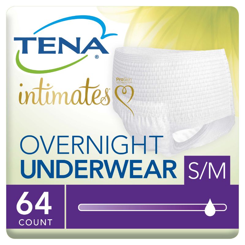 Photo 1 of *** FACTORY SEAL****** NONREFUNABLE***TENA Intimates for Women Incontinence & Postpartum Underwear - Overnight Absorbency - S/M - 64ct