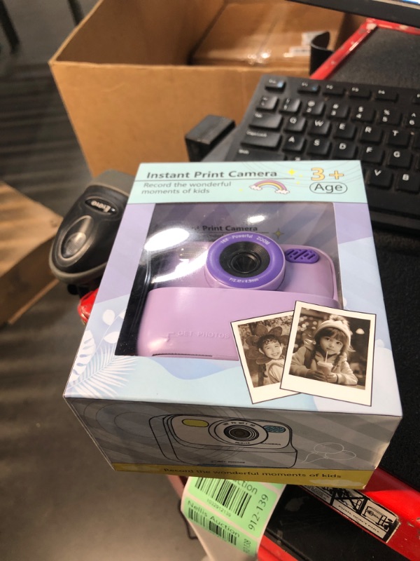 Photo 2 of *** FACTORY SEAL***Mgaolo Kids Camera Instant Print Photo,Children Digital Camera Toys Gift with HD Video for Girls Boys 3-12 Age,Chritmas Birthday Festival Present for 3 4 5 6 7 8 9 Year Old Child (Purple)