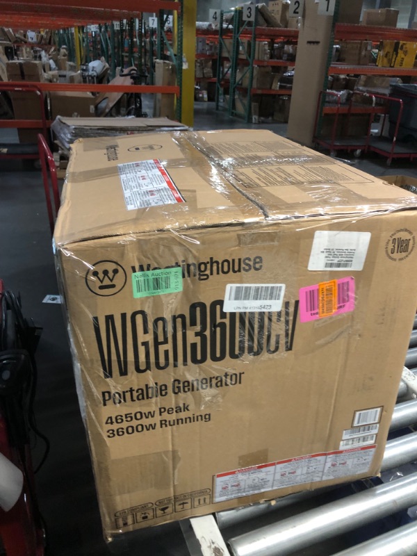 Photo 6 of ***TRUCK/TRAILER PICKUP ONLY***
Westinghouse Outdoor Power Equipment 4650 Peak Watt Portable Generator, RV Ready 30A Outlet, Gas Powered, CO Sensor