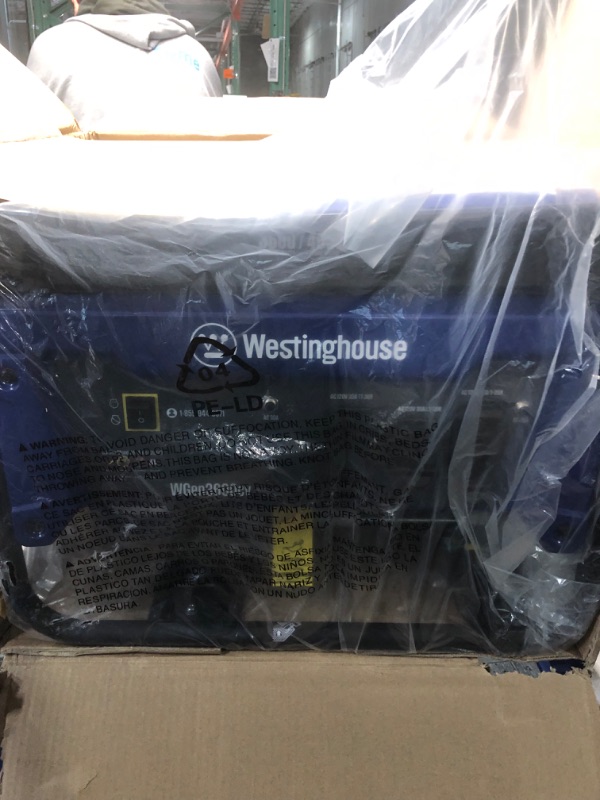 Photo 8 of ***TRUCK/TRAILER PICKUP ONLY***
Westinghouse Outdoor Power Equipment 4650 Peak Watt Portable Generator, RV Ready 30A Outlet, Gas Powered, CO Sensor