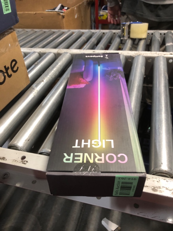 Photo 1 of Corner Floor Lamp,60” Smart RGB LED Corner Lamp with App and Remote Control, Color Changing Ambience Light with Music Sync, Easy to Install, Led Floor Lamp for Living Room Bedroom Gaming Room