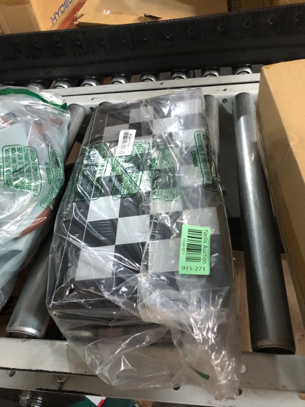 Photo 1 of 3 in 1 Magnetic Chess Set,Backgammon Set and Checker Board Game for Kids & Adults?15" Folding Magnetic Chess Set Leather Chess Board Strategy Game Portable Travel Chess Game for Professional Beginner