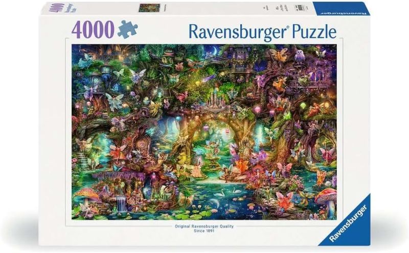 Photo 1 of ***STOCK PHOTO REFERENCE ONLY***V Ravensburger The Hidden World of Fairies 4000 Piece Jigsaw Puzzle for Adults - 12000810 - Handcrafted Tooling, Made in Germany, Every Piece Fits Together Perfectly