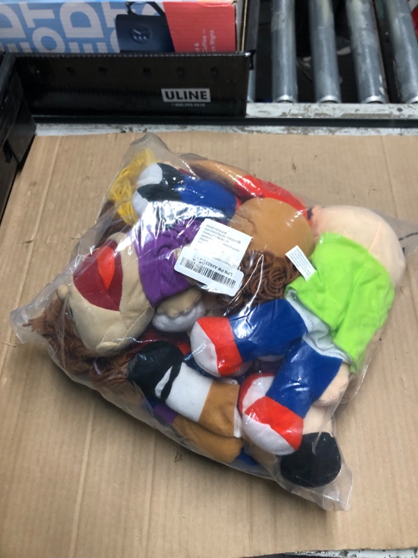 Photo 1 of 8-Piece Happy Kids Hand Puppets Set - Interactive Playtime Fun-Multi Ethnic Great for Daycare and Classrooms-Perfect for Play and Learning, Foster Creativity and Laughter
