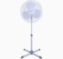 Photo 1 of ** Non-functional for parts only**
Utilitech 16-in 120-Volt 3-Speed Indoor White Oscillating Pedestal Fan
