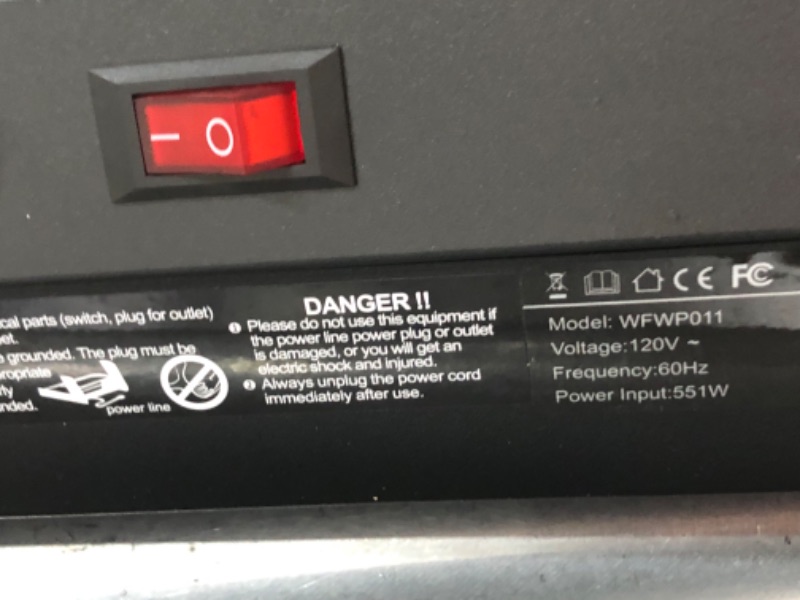 Photo 3 of ***MISSING REMOTE AND POWER CABLE - UNABLE TO TEST - SEE PICTURES***
WELLFIT Incline Under Desk Walking Pad: Voice Controlled Smart Standing Treadmill Works with KINOMAP WELLFIT APP for Home Office - 300 Lbs Capacity Quiet Treadmills with LED Screen Remot