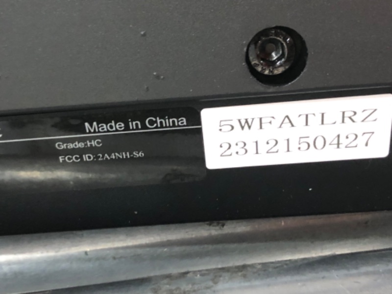 Photo 4 of ***MISSING REMOTE AND POWER CABLE - UNABLE TO TEST - SEE PICTURES***
WELLFIT Incline Under Desk Walking Pad: Voice Controlled Smart Standing Treadmill Works with KINOMAP WELLFIT APP for Home Office - 300 Lbs Capacity Quiet Treadmills with LED Screen Remot