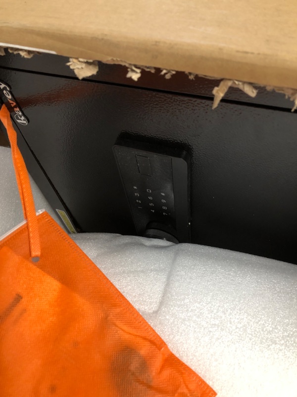 Photo 1 of Kavey 2.0 Cub Safe Box, Home Safe with Backlit Touch Screen Keypad and Dual Alarm System, Money Safe With Mute Function and LED Light, Safe for Home Hotel Office