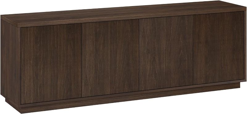 Photo 1 of ***STOCK PHOTO FOR REFERENCE ONLY - SEE COMMENTS***
Rectangular TV Stand for TV's up to 75", Brown, With 4 Doors